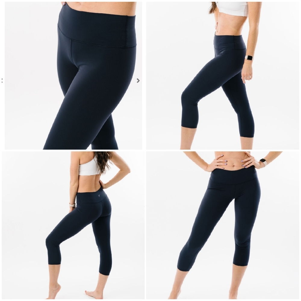 12 Zyia Fleece Lined Dark Navy Warmth leggings